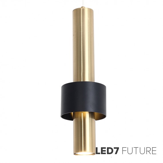 Loft Industry Modern - Black Gold Tube